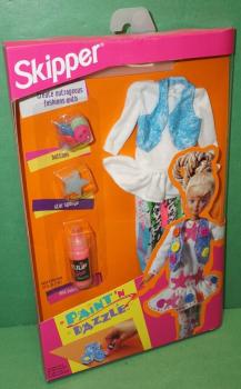 Mattel - Barbie - Paint 'n Dazzle - Skipper Fashion - White Dress - Outfit